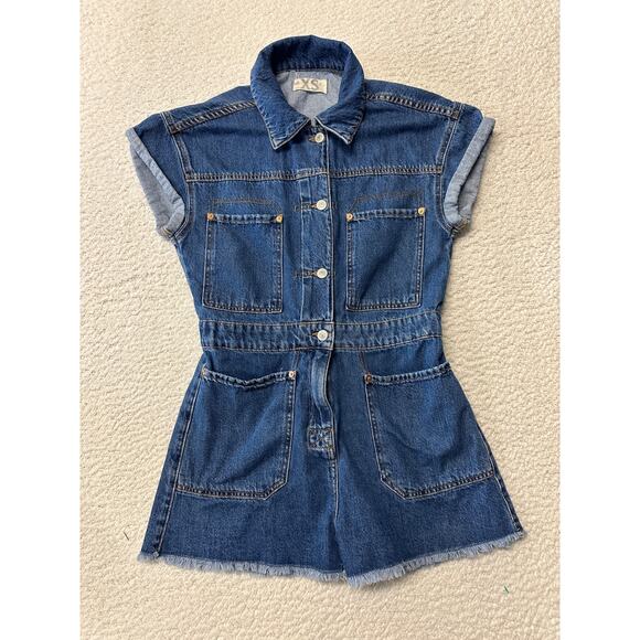 We The Free Pants - We The Free Womens Denim Shortalls Romper Size XS